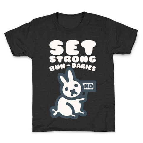 Set Strong Bun-daries  Kids T-Shirt