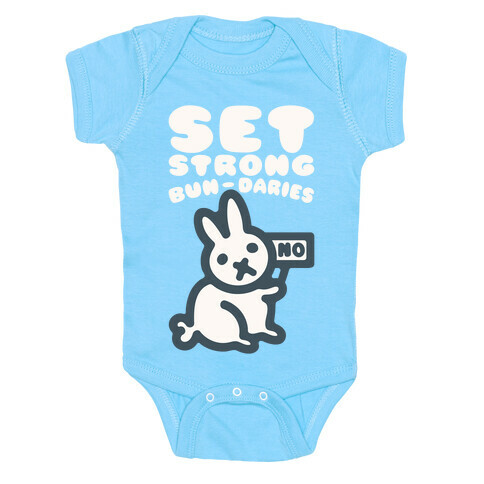 Set Strong Bun-daries  Baby One-Piece