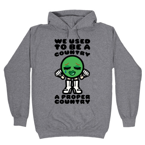 We Used To Be A Country A Proper Country Hooded Sweatshirt
