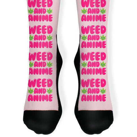 Weed And Anime  Sock