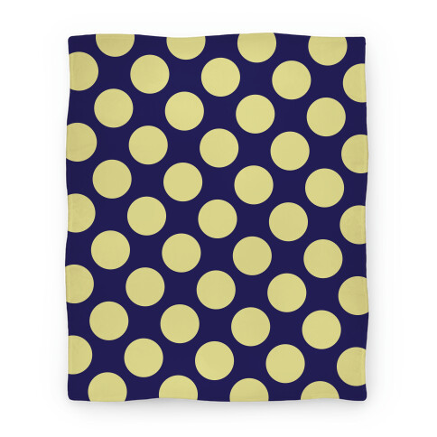 Yellow Polka Dot Blanket Blanket