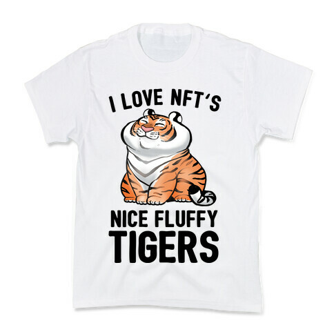 I Love NFT's (Nice Fluffy Tigers) Kids T-Shirt