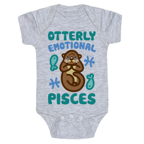 Otterly Emotional Pisces  Baby One-Piece