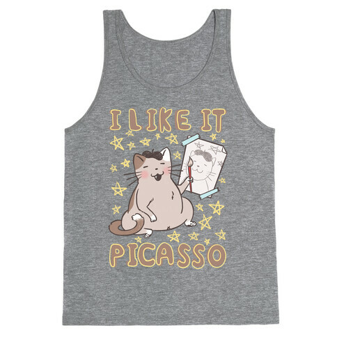 I Like It Picasso Cat Parody Tank Top