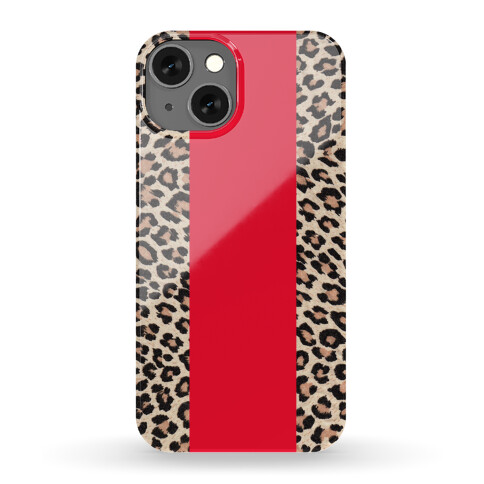 Leopard and Red Case Phone Case