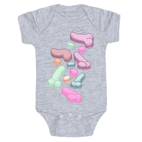 Macaron Peens Pattern Baby One-Piece