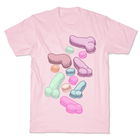 Macaron Peens Pattern T-Shirt