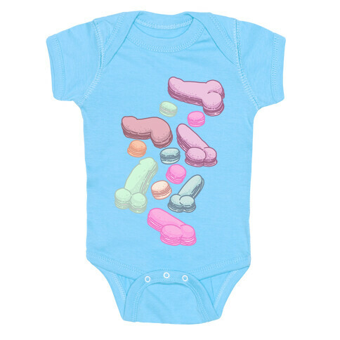 Macaron Peens Pattern Baby One-Piece