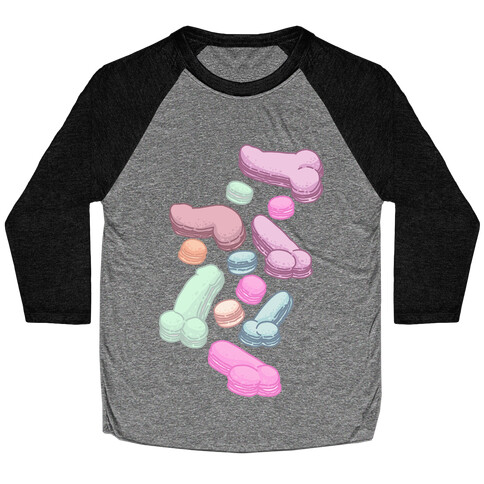 Macaron Peens Pattern Baseball Tee