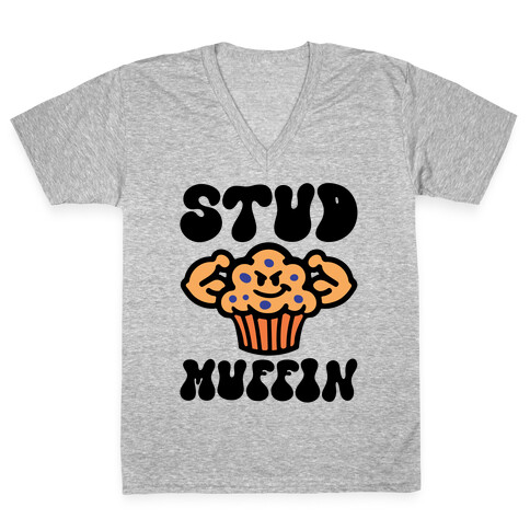 Stud Muffin V-Neck Tee Shirt