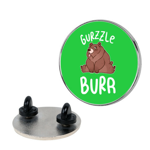 Gurzzle Burr derpy grizzly bear Pin
