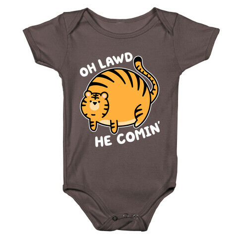 Oh Lawd He Comin' Tiger Baby One-Piece