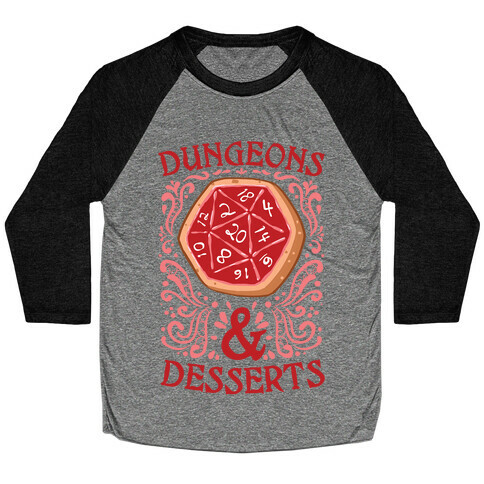 Dungeons & Desserts Baseball Tee
