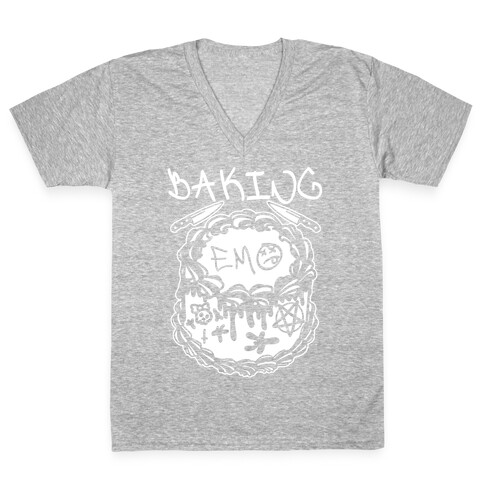 Baking Emo V-Neck Tee Shirt