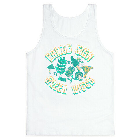 Earth Sign Green Witch Tank Top