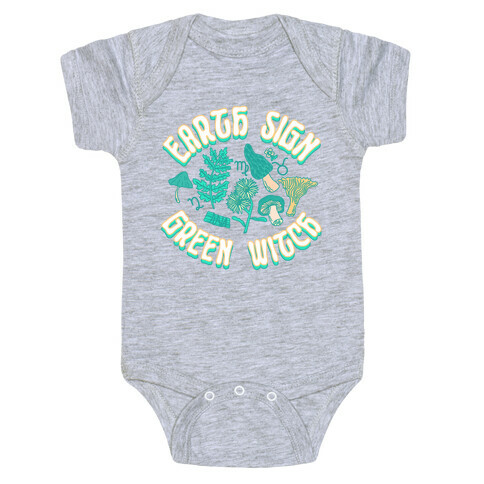 Earth Sign Green Witch Baby One-Piece