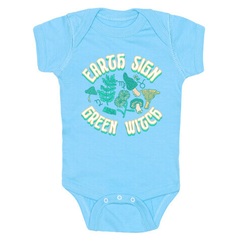 Earth Sign Green Witch Baby One-Piece