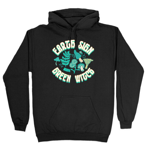 Earth Sign Green Witch Hooded Sweatshirt