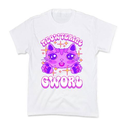 Meowterial Gworl Kids T-Shirt