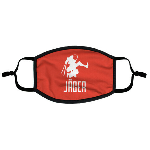 EREN JAEGER SILHOUETTE Flat Face Mask