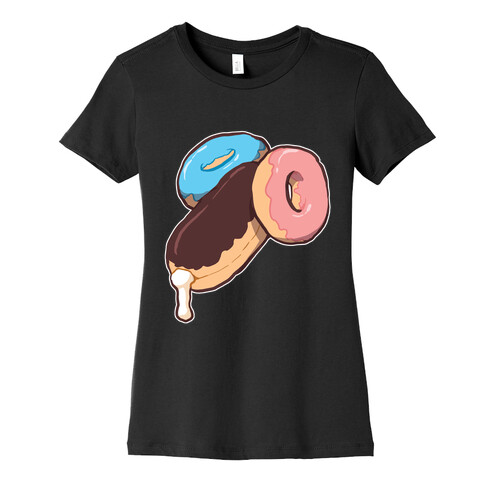 Naughty Donuts Womens T-Shirt