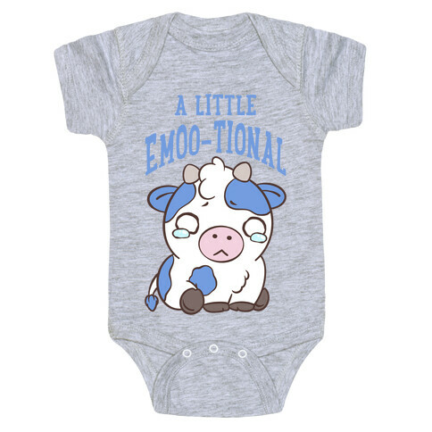 A Little Emoo-tional Baby One-Piece