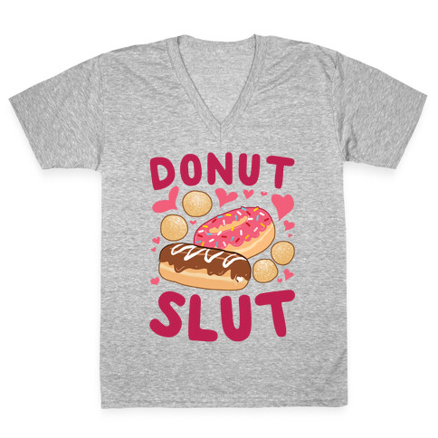 Donut Slut V-Neck Tee Shirt