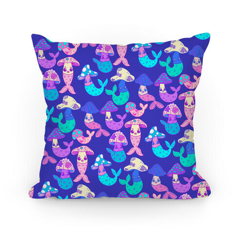 Mushmaids Pattern Pillow