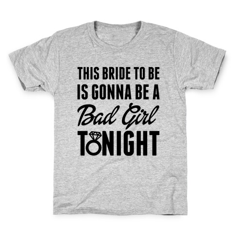 Bad Girl Bride Kids T-Shirt