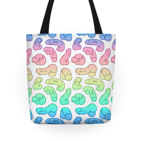 Pastel Penis Pattern Tote