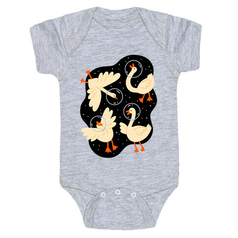 Geese In Space Baby One-Piece