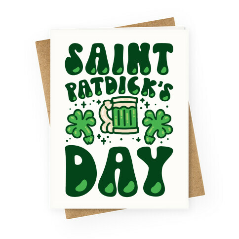 Saint Patdick's Day Parody Greeting Card