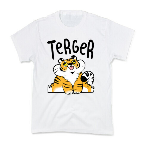 Terger Derpy Tiger Kids T-Shirt