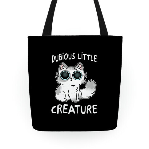 Dubious Little Creature Cat Tote