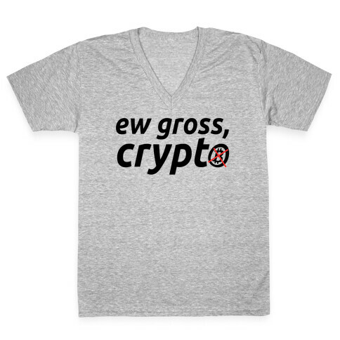 Ew Gross, Crypto V-Neck Tee Shirt