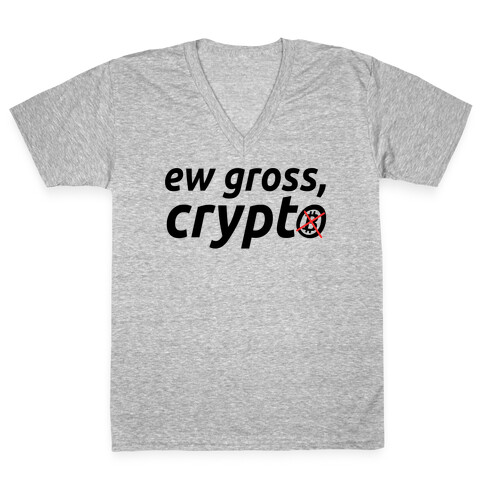 Ew Gross, Crypto V-Neck Tee Shirt