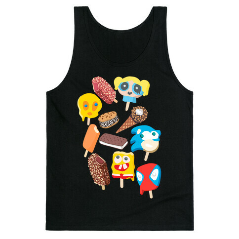 Ice Cream Truck Treats Pattern Tank Top