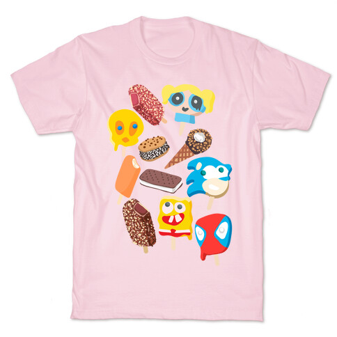 Ice Cream Truck Treats Pattern T-Shirt