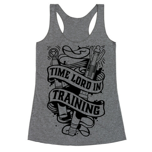 Time Lord In Training Racerback Tank Top