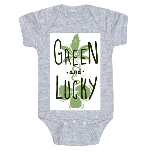 Green and Lucky Baby One-Piece