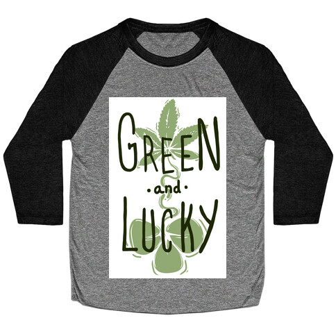 Green and Lucky Baseball Tee