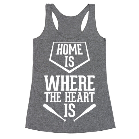 Home Is Where The Heart Is Racerback Tank Top