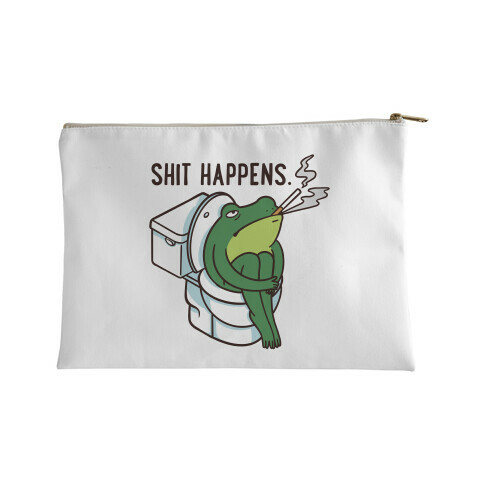 Shit Happens (Frog On A Toilet) Accessory Bag