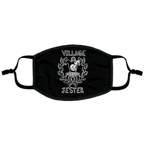 Village Jester Flat Face Mask