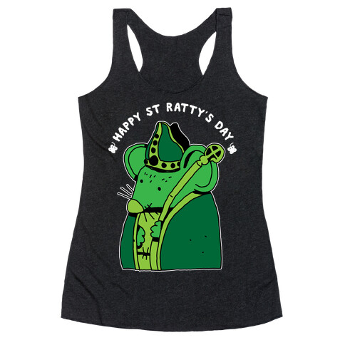 Happy St. Ratty's Day  Racerback Tank Top