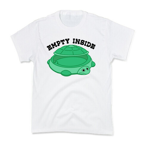 Empty Inside Turtle Sandbox Kids T-Shirt