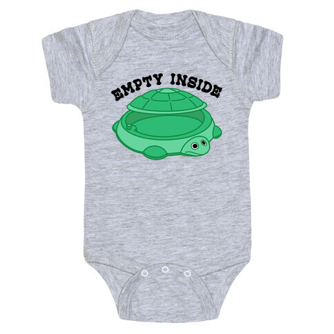 Empty Inside Turtle Sandbox Baby One-Piece