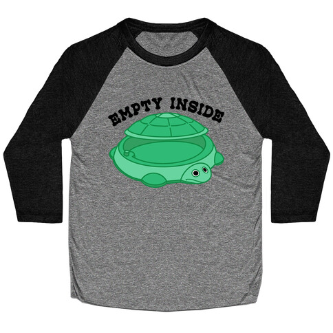 Empty Inside Turtle Sandbox Baseball Tee