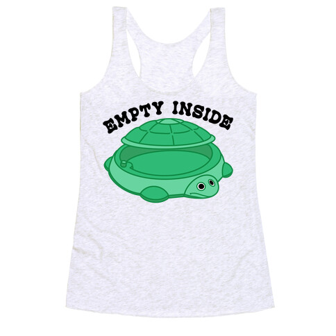 Empty Inside Turtle Sandbox Racerback Tank Top