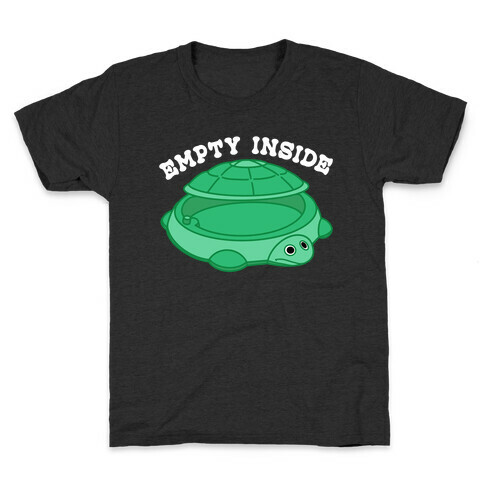 Empty Inside Turtle Sandbox Kids T-Shirt